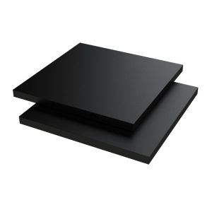 PVC plaat geschuimd zwart 