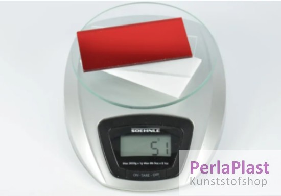 Wat is het gewicht van Plexiglas?