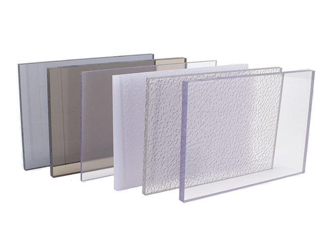 Verschillende uitvoeringen polycarbonaat