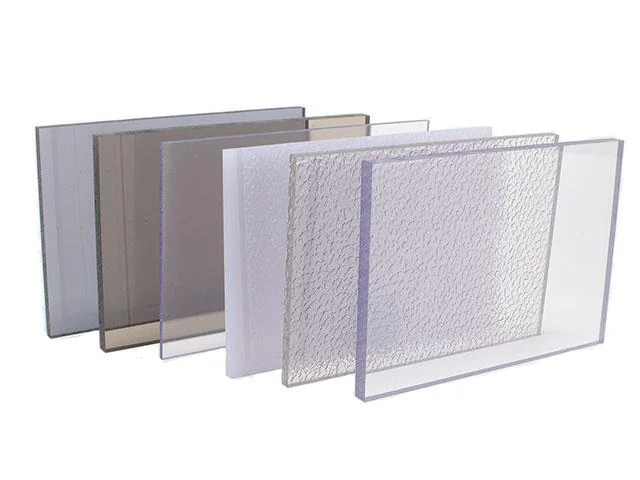 Verschillende uitvoeringen polycarbonaat